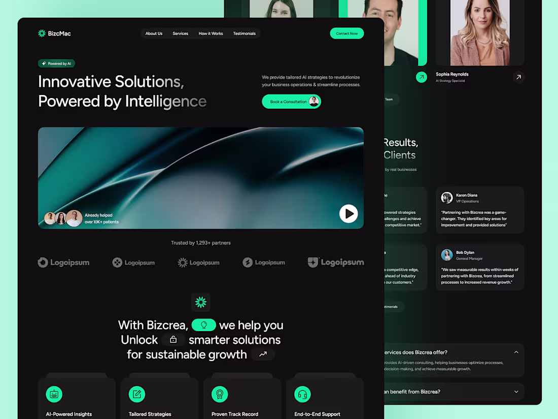 Cover image for AI Strategy & Intelligence Consulting Website for Modern