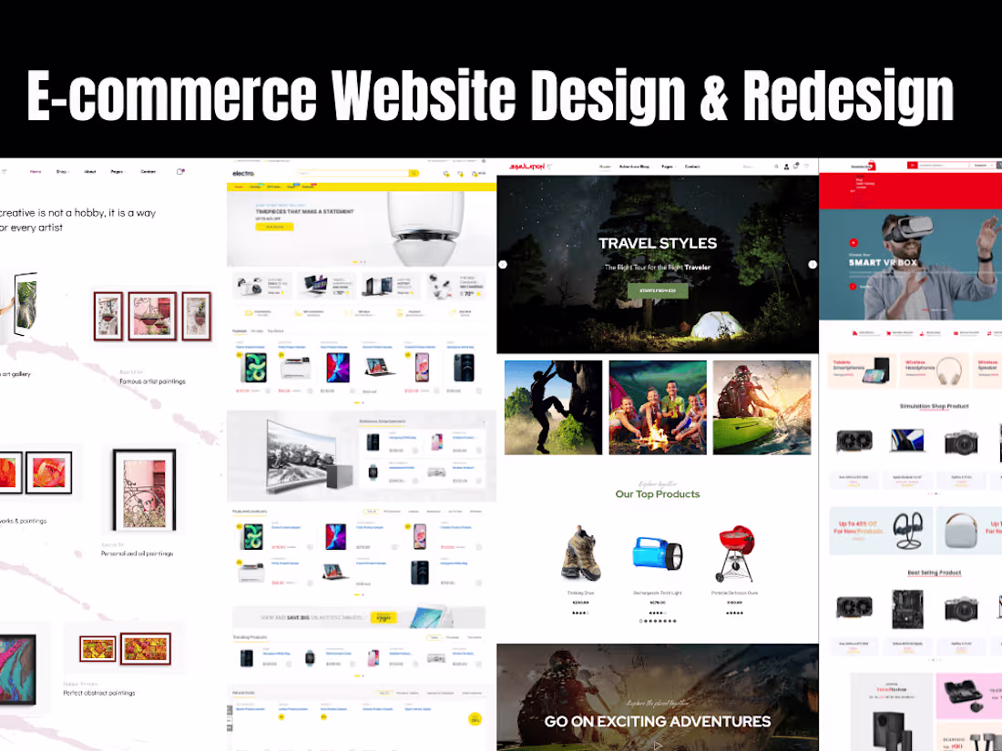 Cover image for E-commerce Website Design & Redesign
