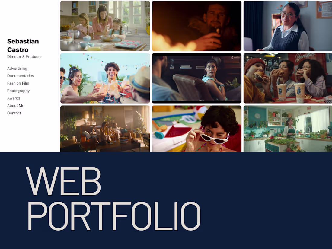 Cover image for Personal Website, for a Director