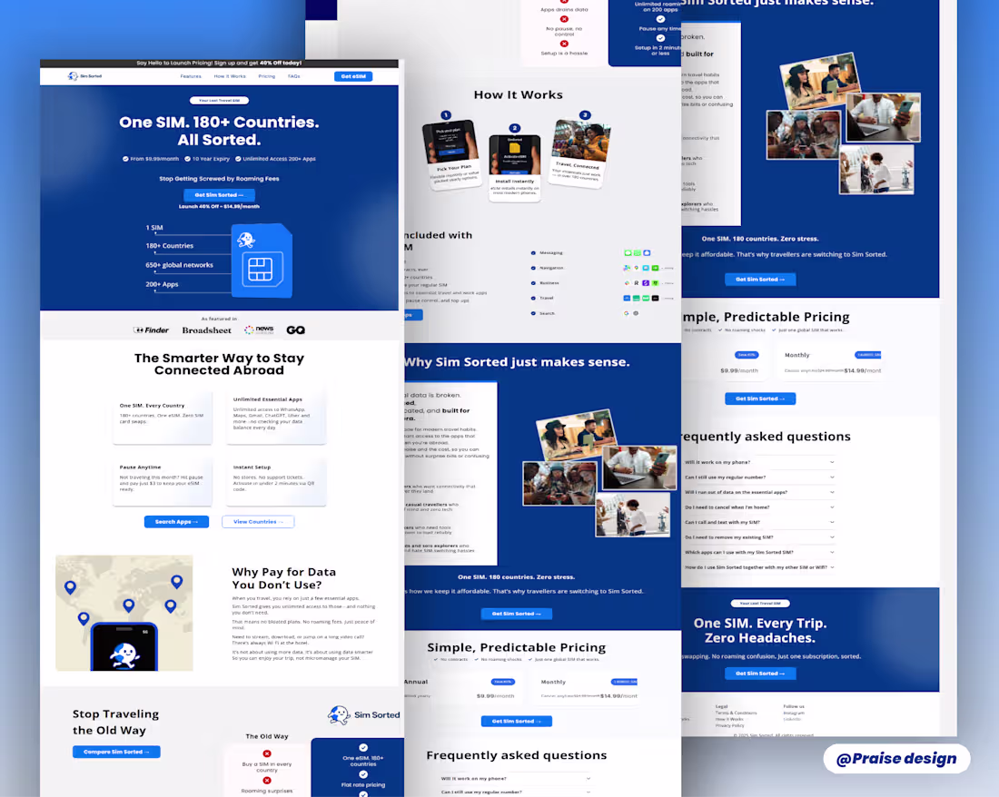 Cover image for High converting landing page built on replo