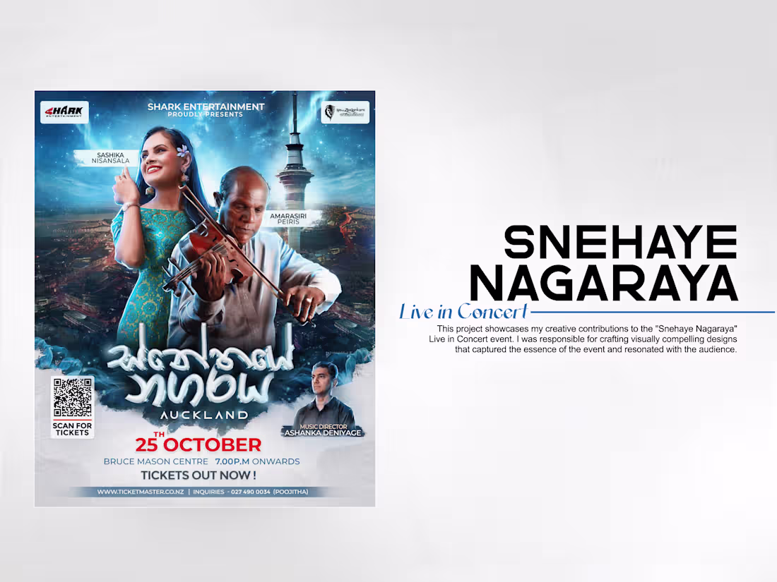 Cover image for Snehaye Nagaraya – Live in Concert (Auckland, New Zealand)