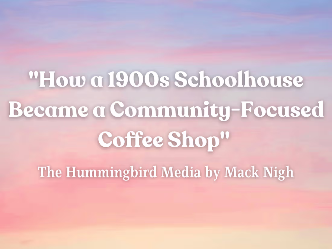 Cover image for How A 1900’s Schoolhouse Became A Community-Focused Coffee Shop