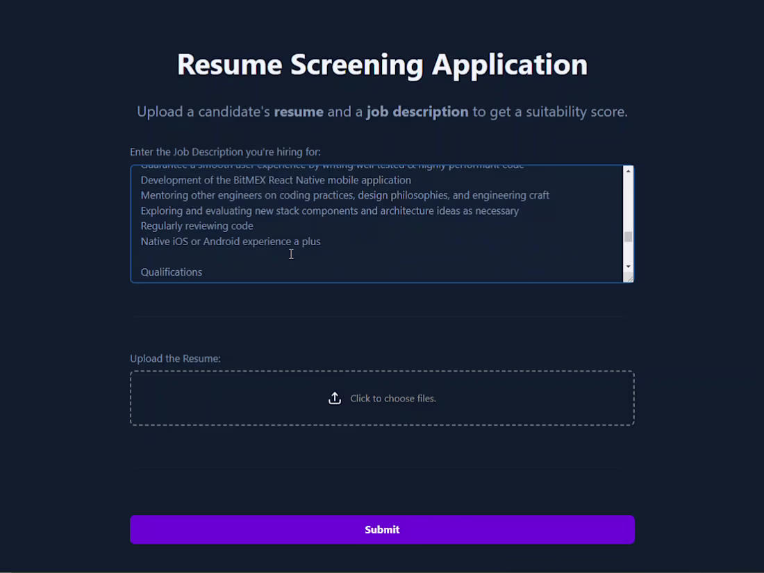 Cover image for Resume Screening Web APP