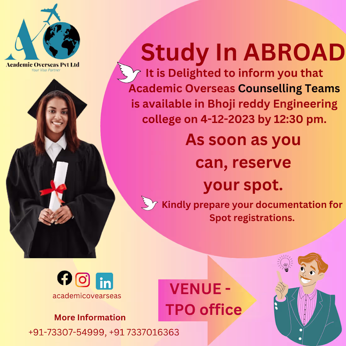 Cover image for Poster Design For Academic Overseas