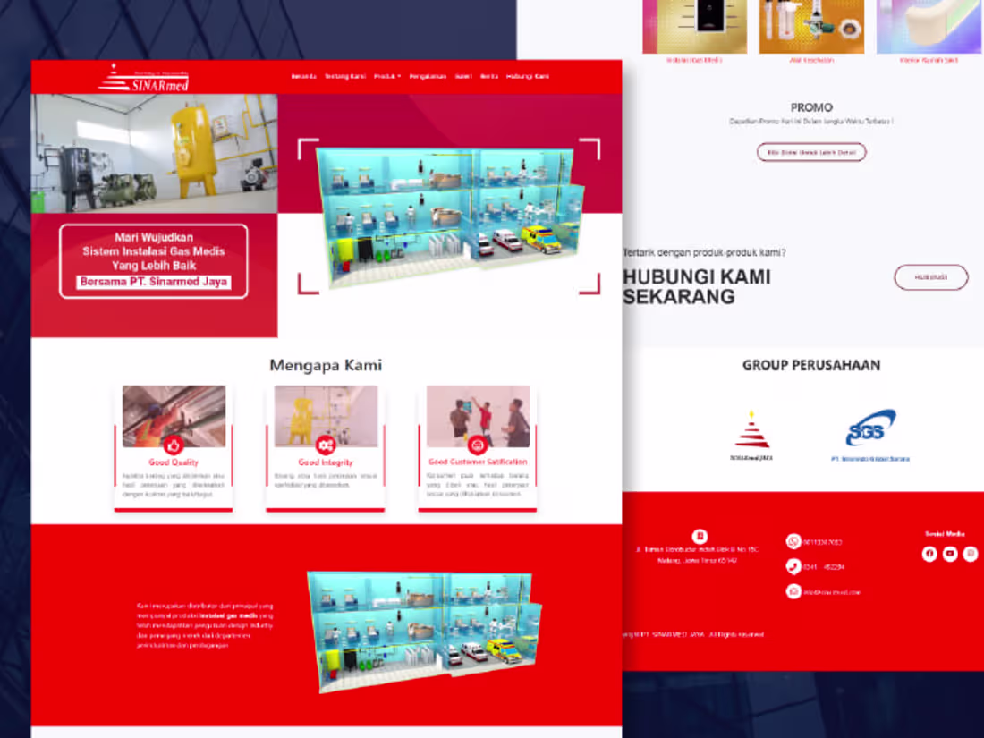 Cover image for Instalasi Gas Medis Rumah Sakit dan Maintenance - PT. Sinarmed …