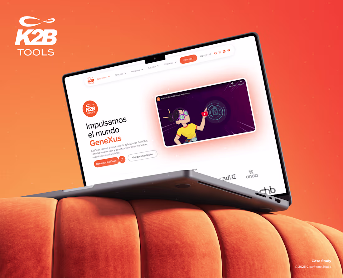 Cover image for K2BTools | Rebranding, UX/UI Design & Webflow Dev