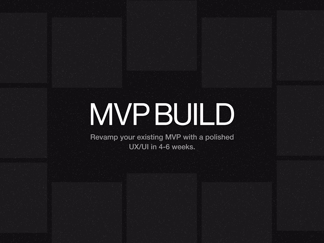 Cover image for A complete UX & UI design of your MVP within 4-6 weeks