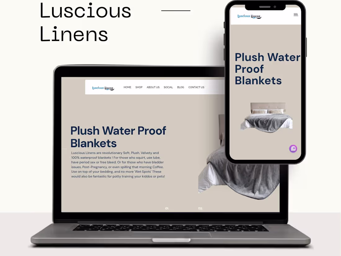 Cover image for Luscious Linens - J Bulls Infotech