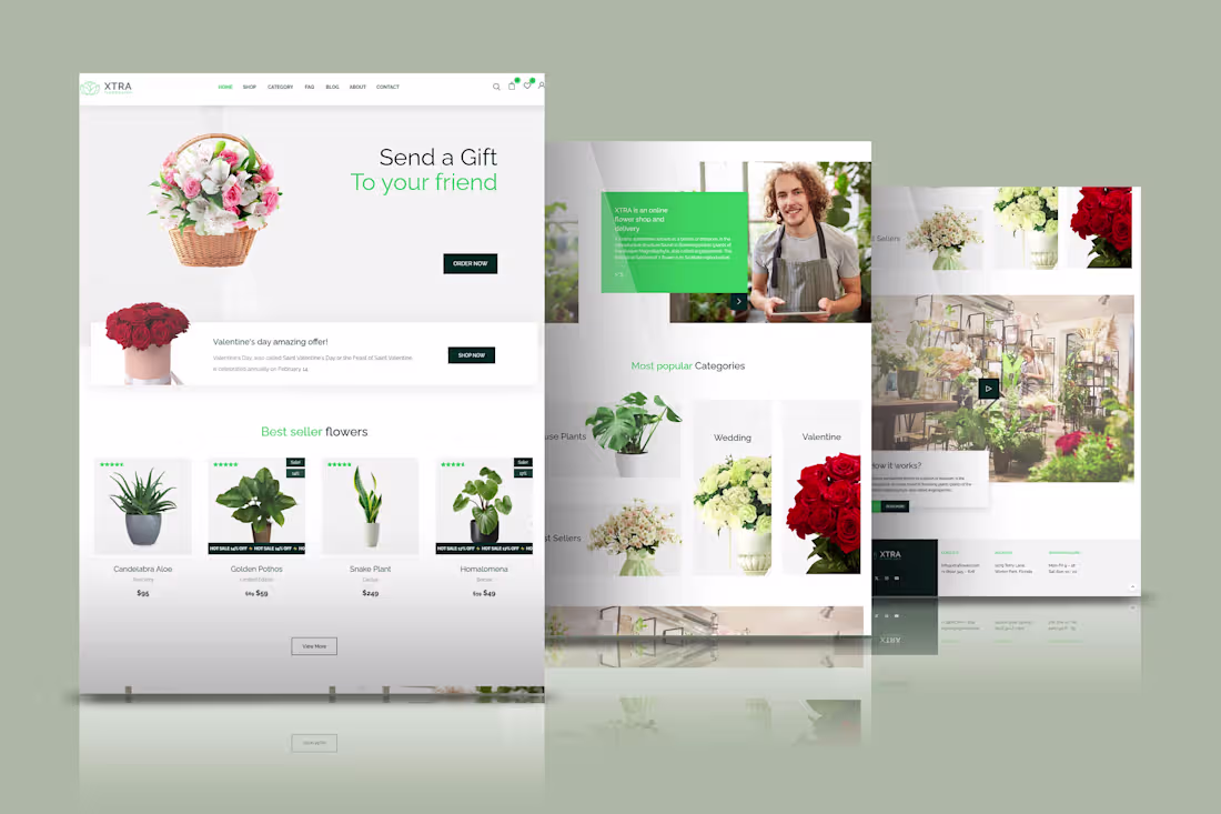 Cover image for Shopify Flower web store design