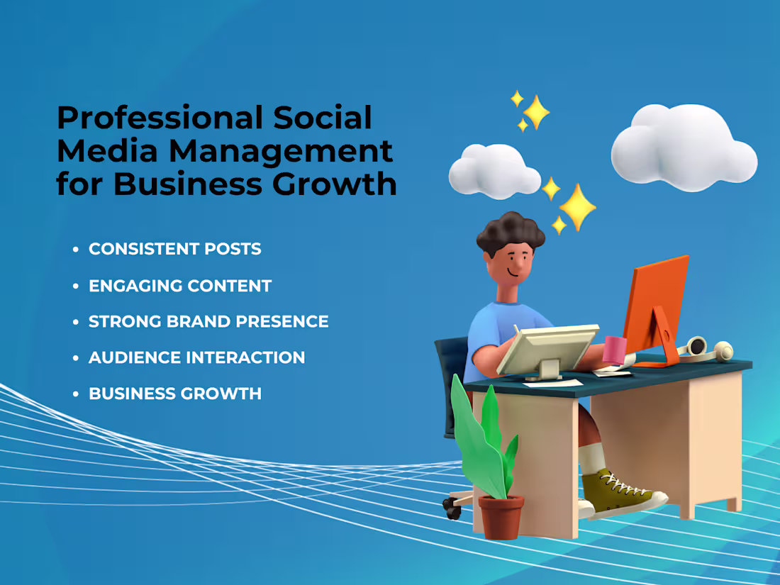 Cover image for Consistent, Creative, and Strategic Social Media Management