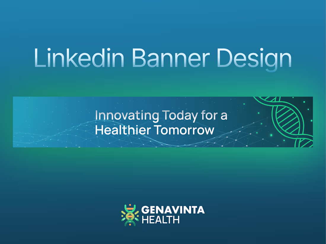 Cover image for Genavinta Health — LinkedIn Banner Design