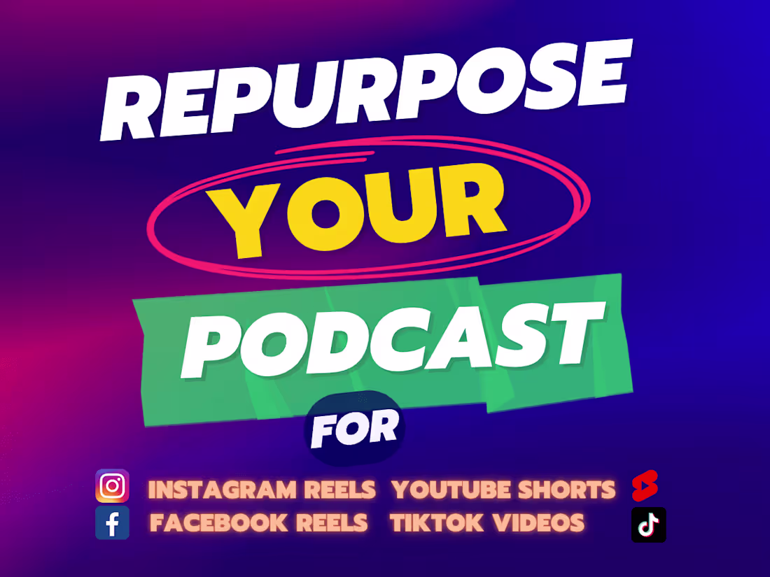 Cover image for Repurpose Your Podcast for Social Media