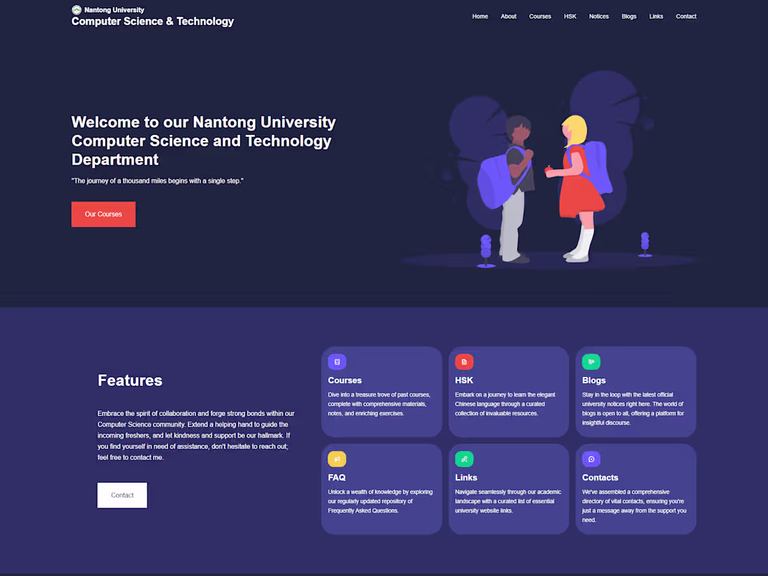 Cover image for 
CSE Department Website
