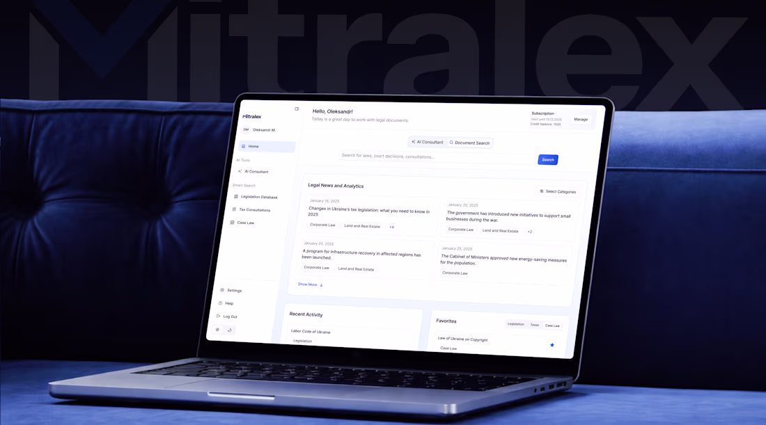 Cover image for Designed a comprehensive legal platform