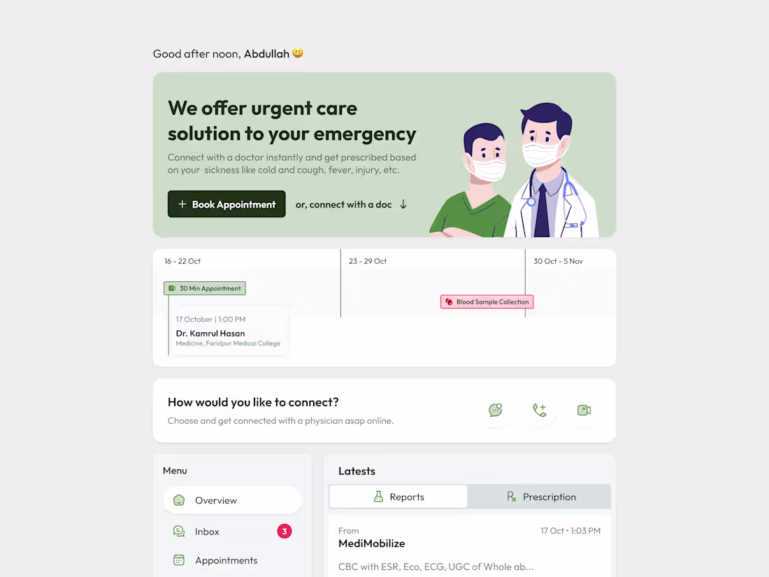 Cover image for Component Exploration for EHR tool - UI/UX