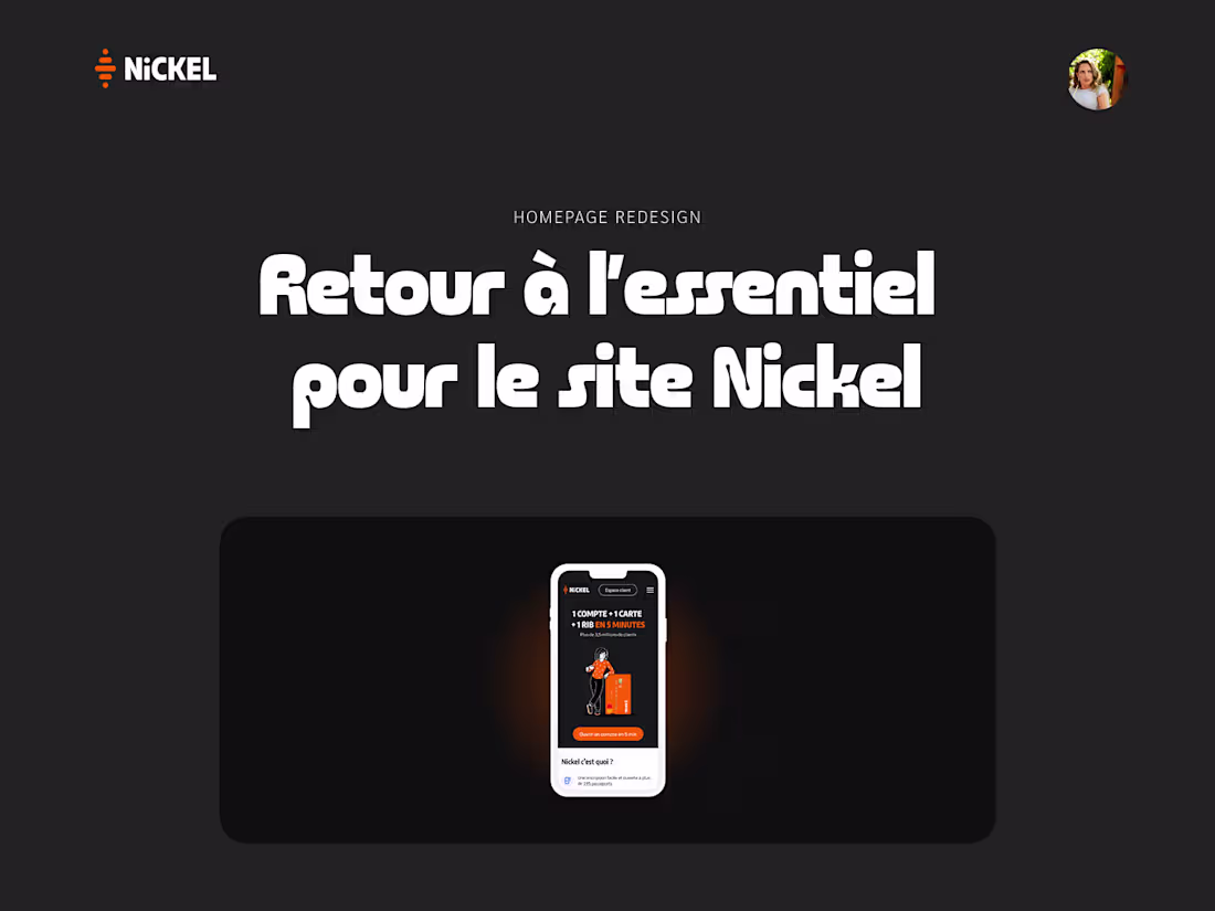 Cover image for Refonte UX UX Site vitrine • Nickel