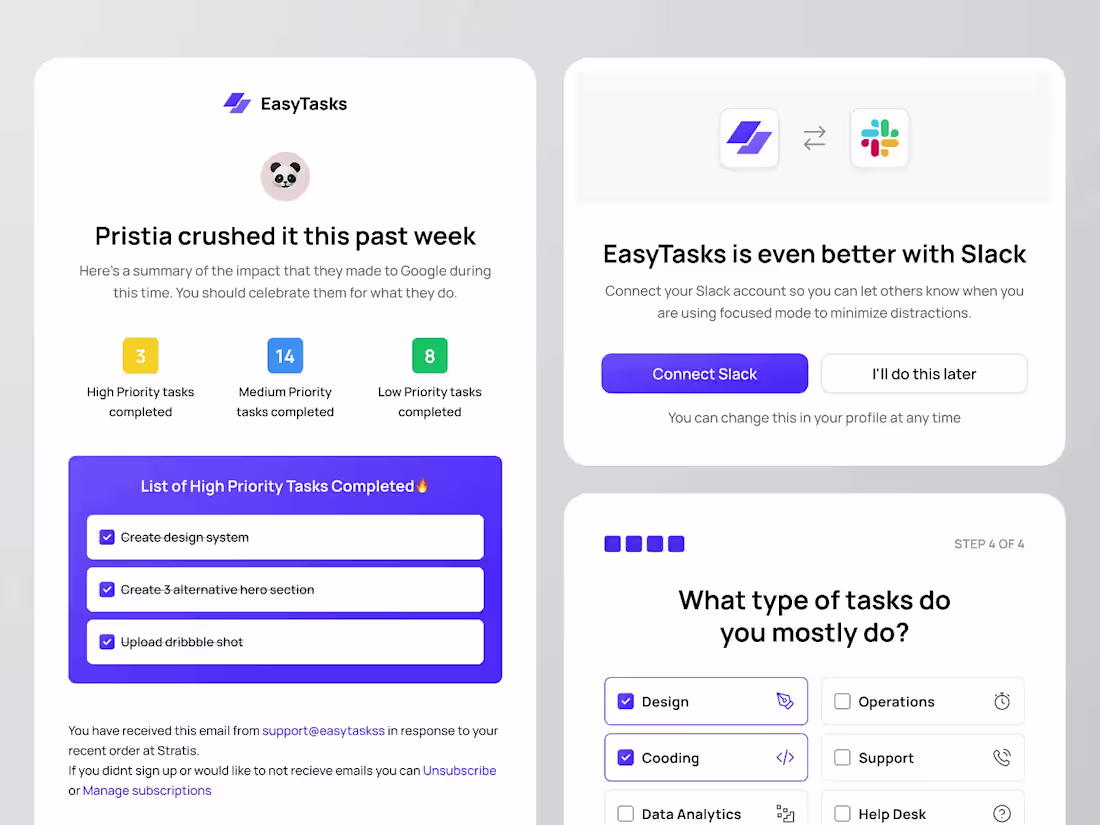 Cover image for EasyTasks - Task Management ⏐ Design Component
