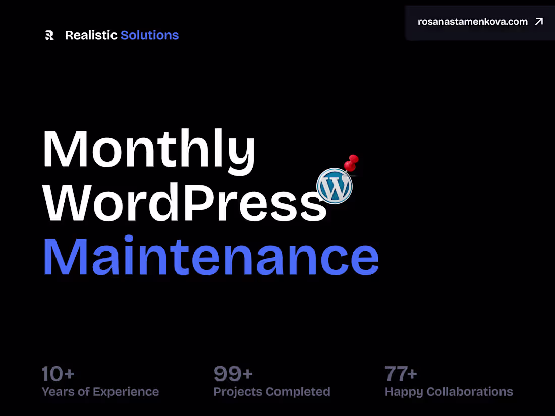 Cover image for Monthly WordPress Maintenance