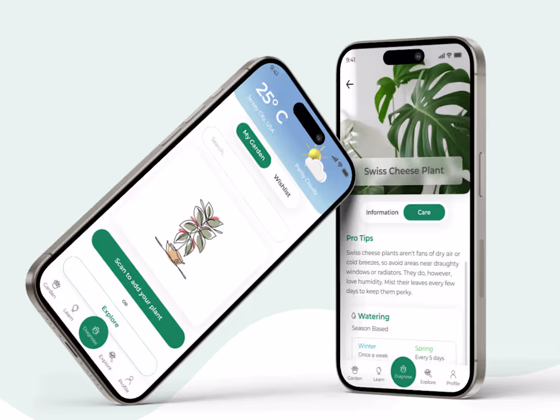 Cover image for PlantLife – Smart Plant Care App Product Design