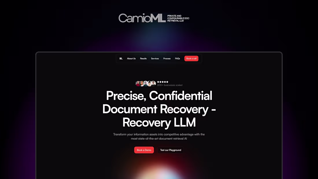 Cover image for CambioML | Design a Framer Showcase