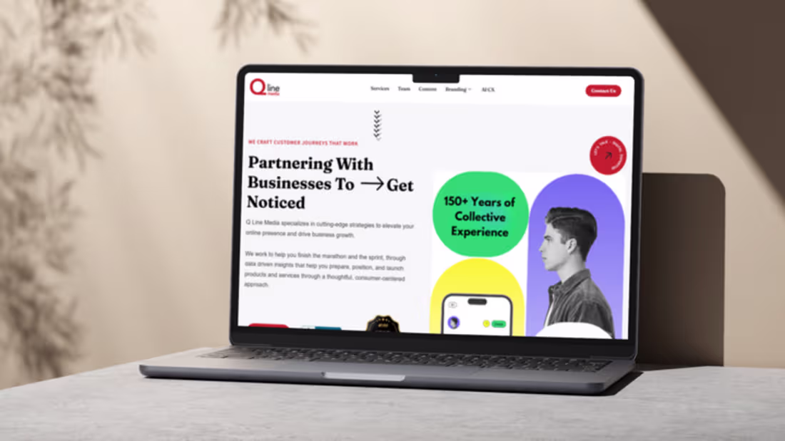 Cover image for Qline Media Website Design