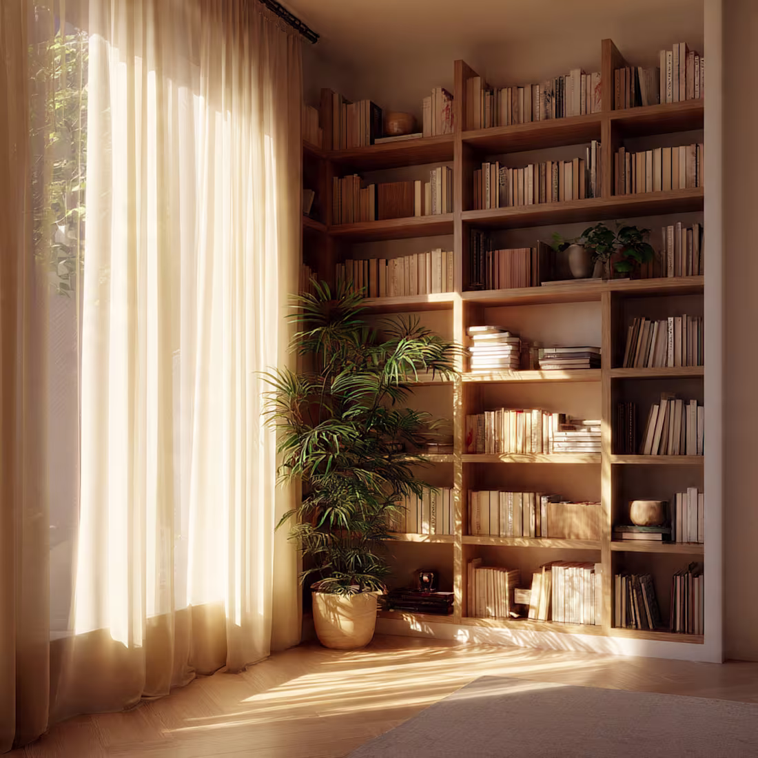 Cover image for Golden Hour Reading Nook
A warm,
