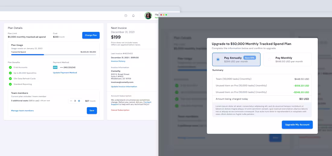 Cover image for Designing Cometly's Next Gen Ad Tracking Platform