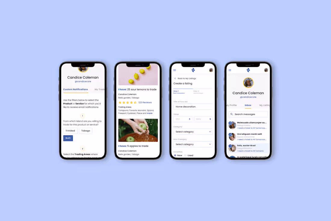 Cover image for T&T Barter | Brand Identity & Webdesign