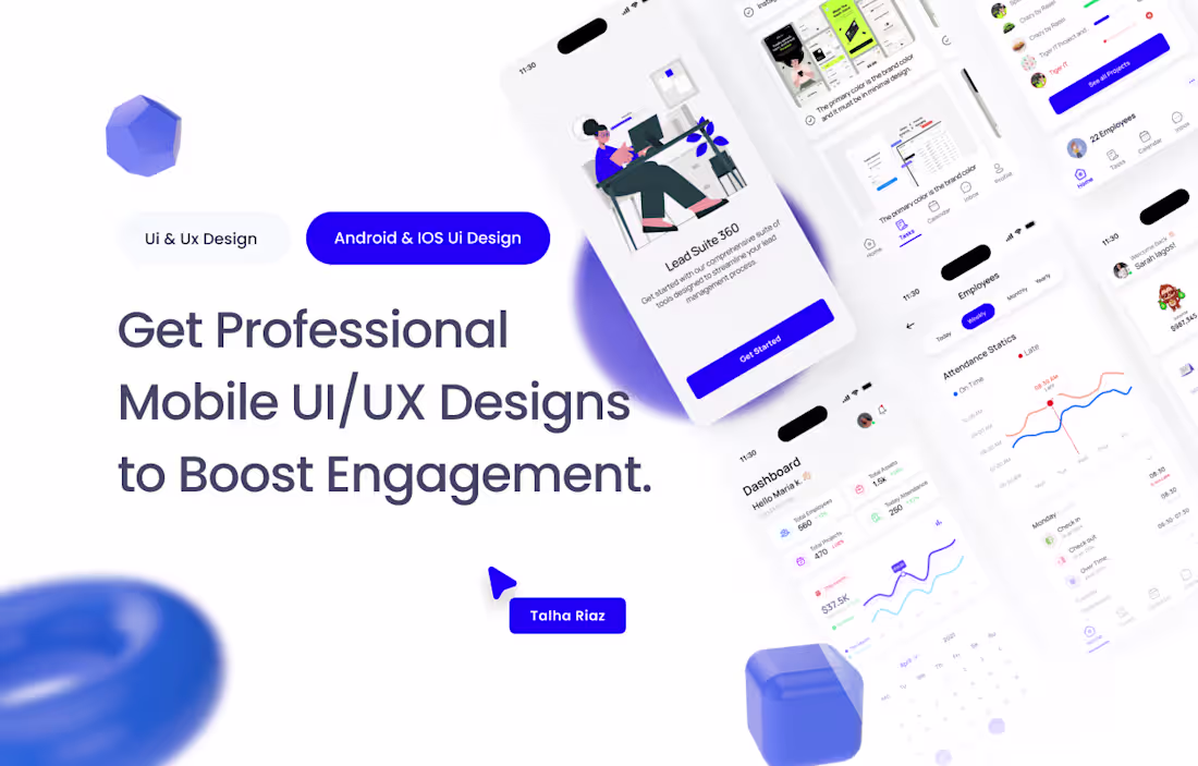 Cover image for I Will Design Modern and User-Friendly Android and IOS apps
