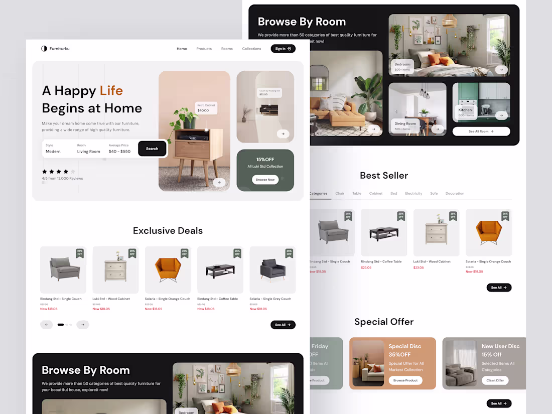 Cover image for Furniturku - Furniture Website