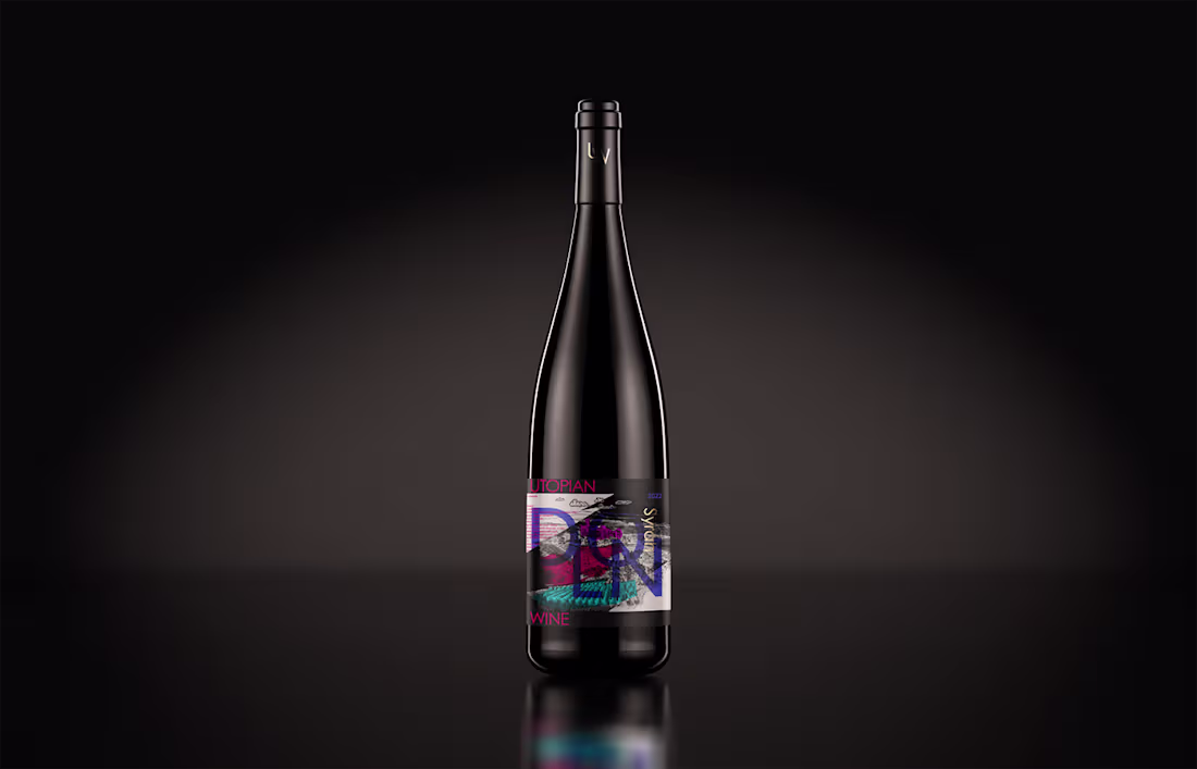 Cover image for Doln by Utopian Wine - package design
