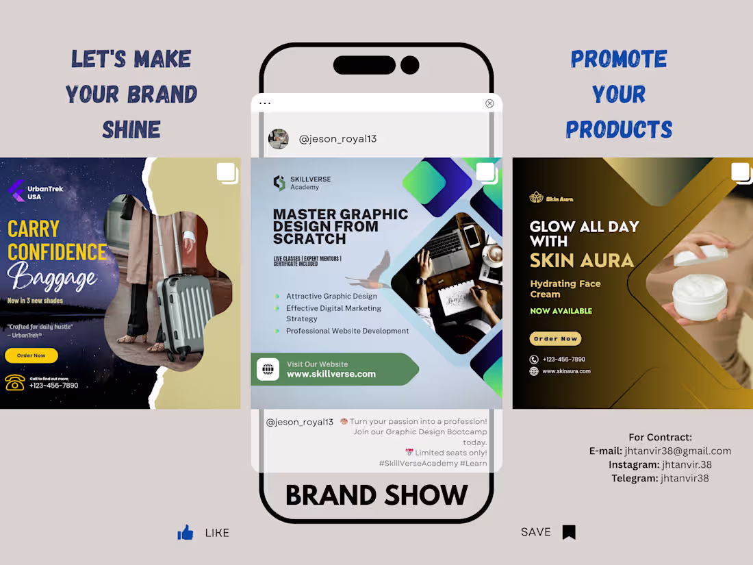 Cover image for Branded Instagram Post – Aesthetic Minimal Design