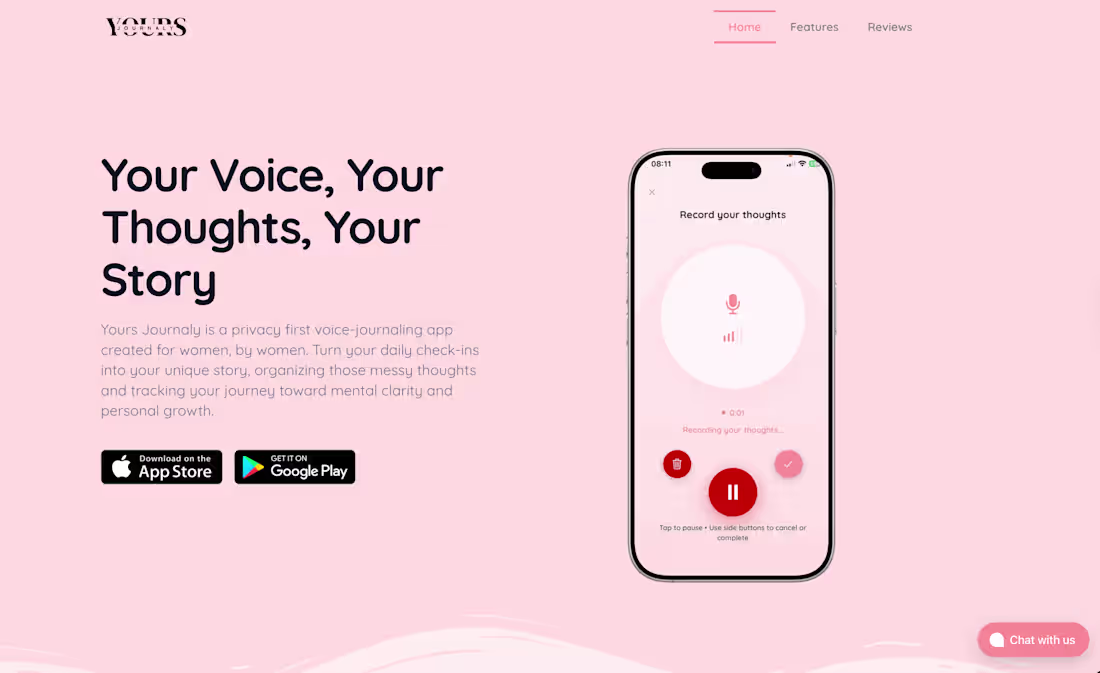 Cover image for AI Powered Voice Journaling Mobile Application https://yours...