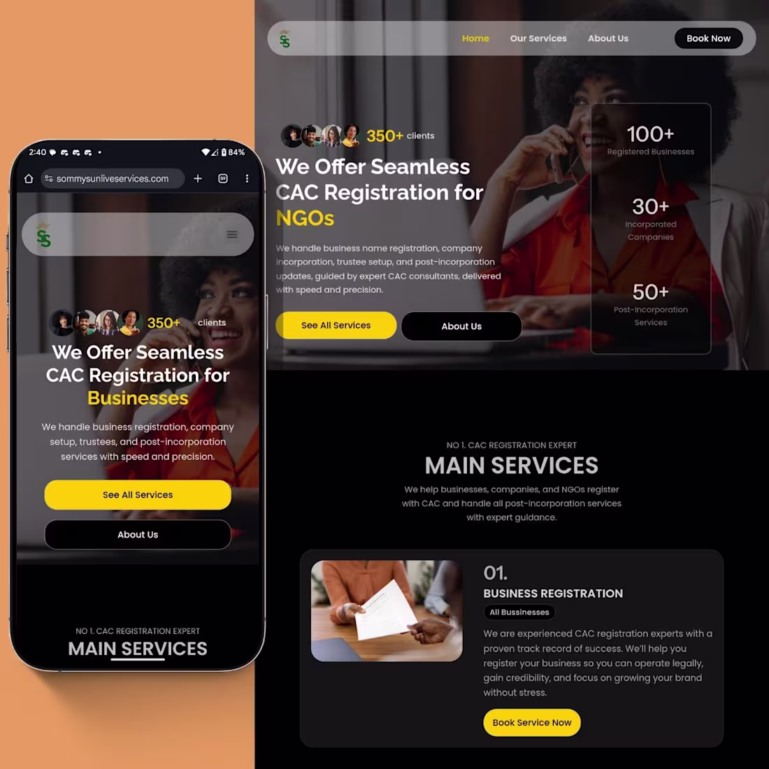 Cover image for WordPress Website Design for Sommysunlive Services