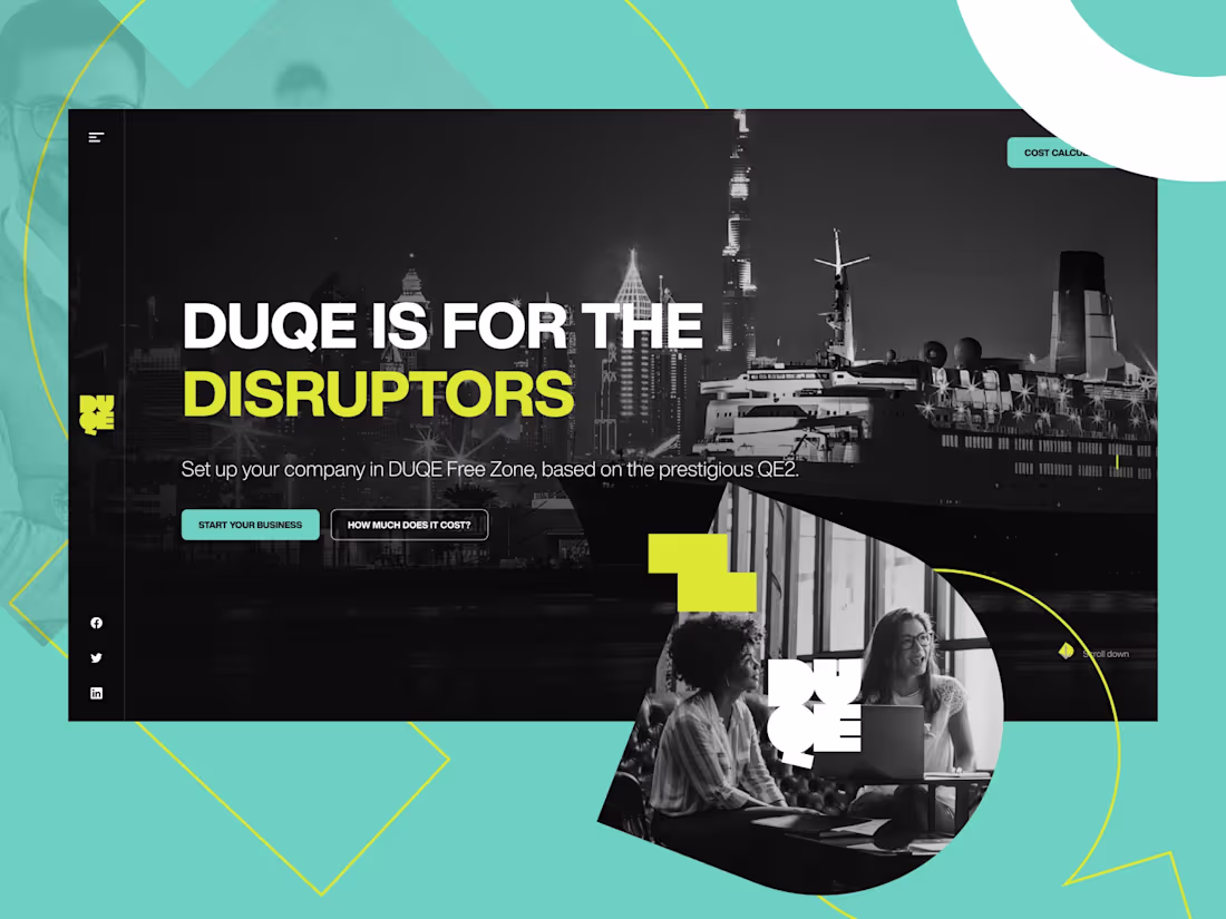 Cover image for Website Design - DUQE Free Zone