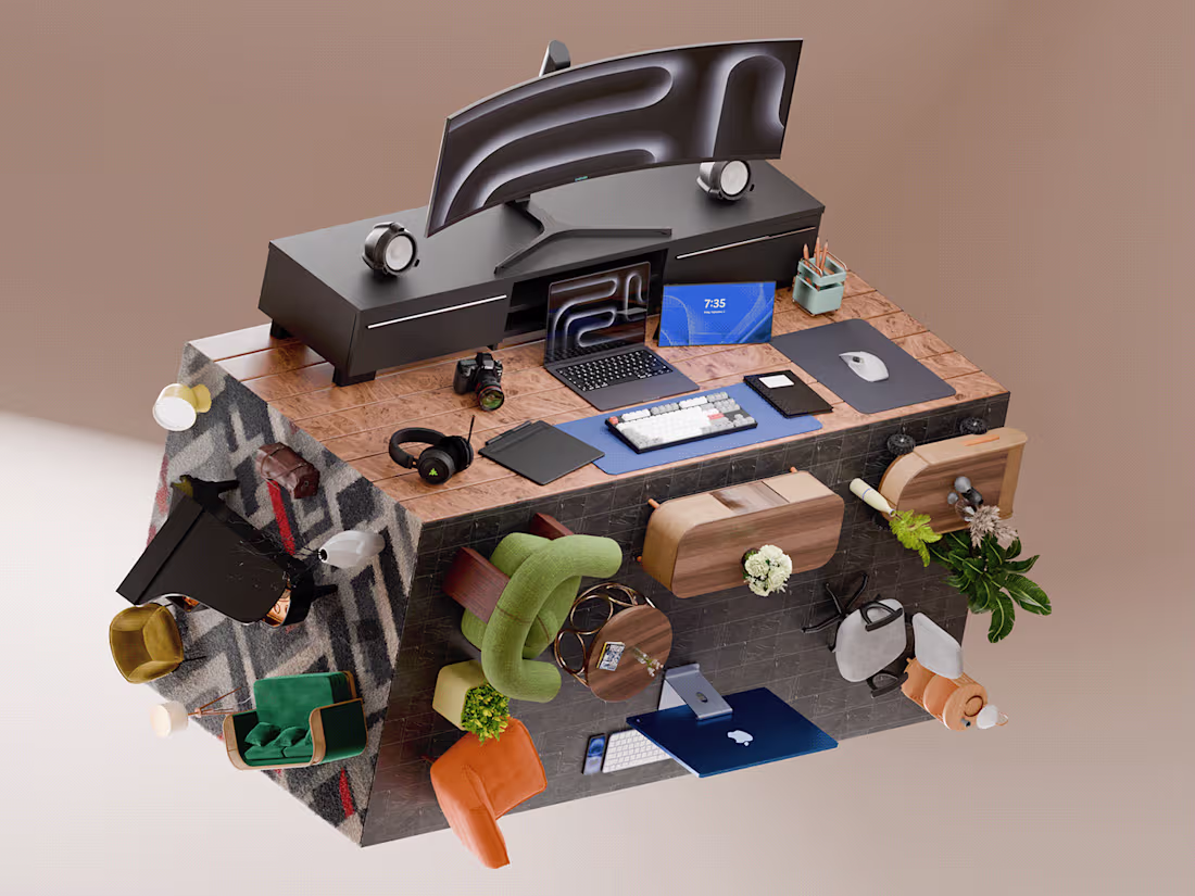 Cover image for Spaces: A 3D Artwork Project