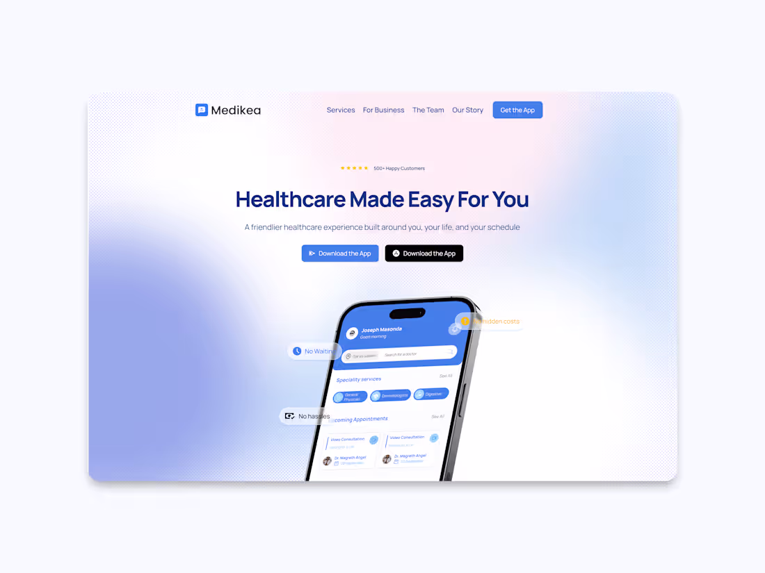 Cover image for MedicoCare - Framer Website Development