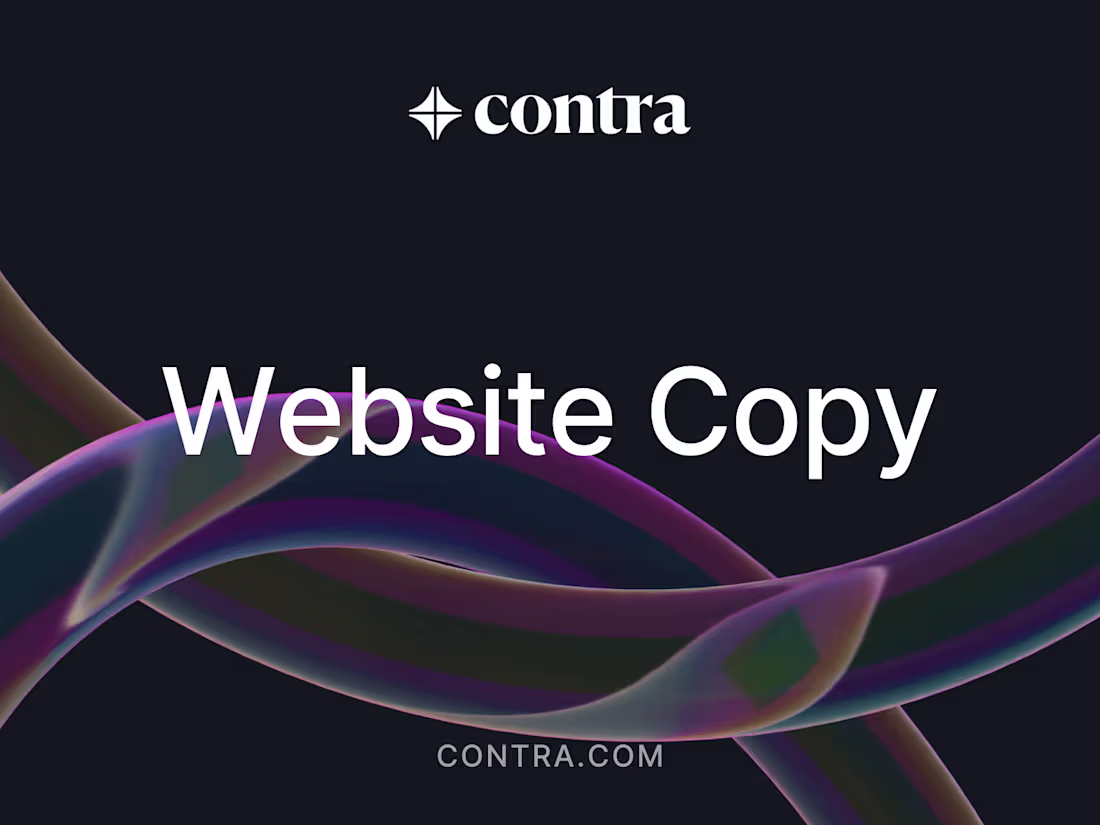 Cover image for Web copy for your website 