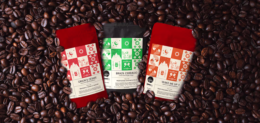 Cover image for Atlas coffee Packaging design