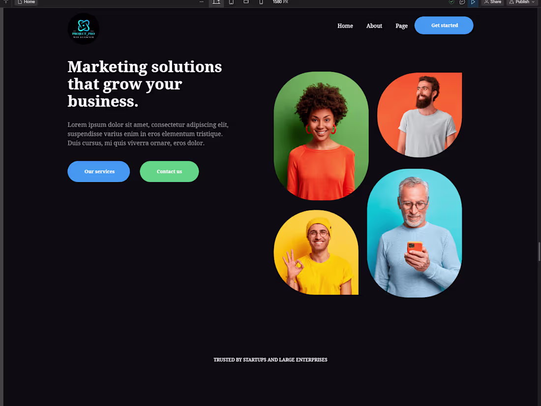 Cover image for Webflow Landing Page Design From Scratch