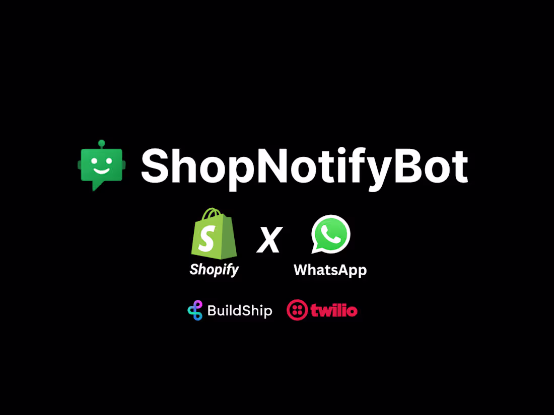Cover image for Shopify x WhatsApp: Order Confirmation Bot
