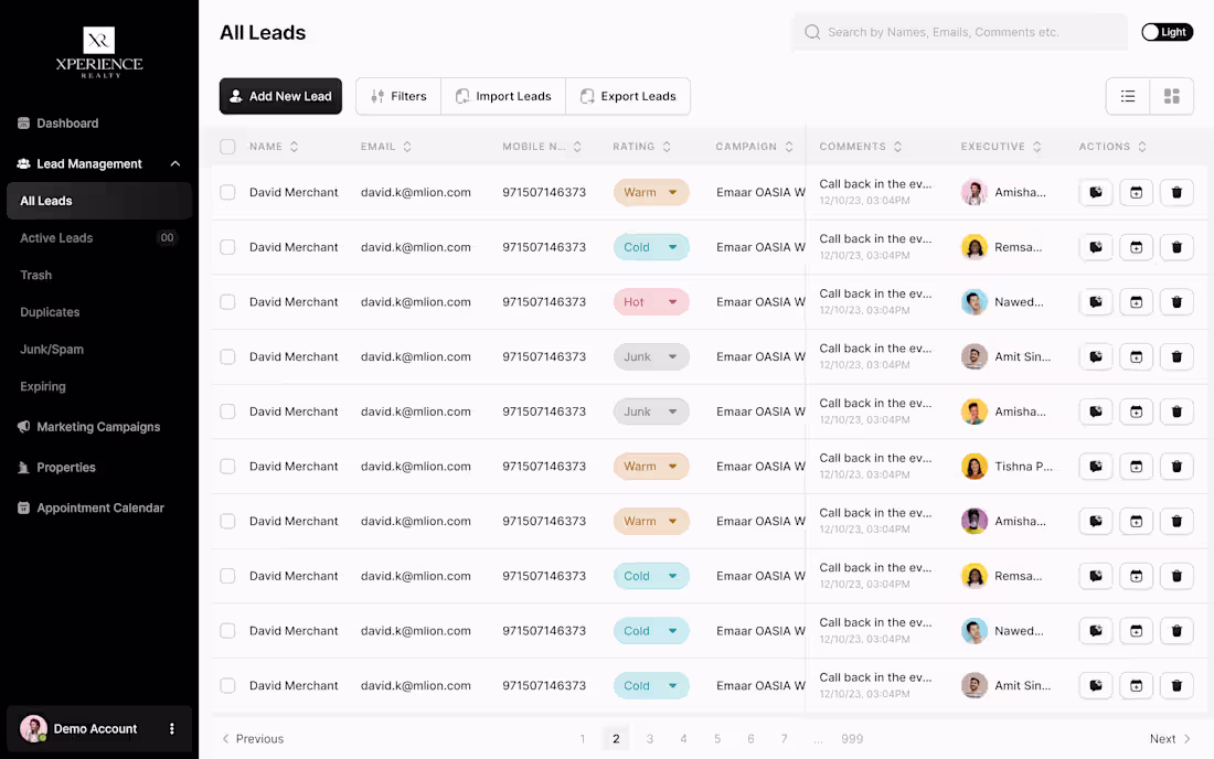 Cover image for UX Design for Lead Management CRM