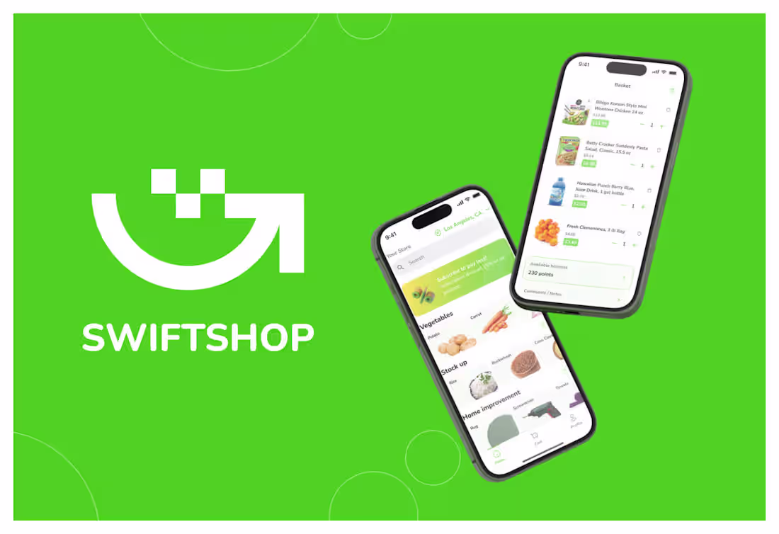 Cover image for SwiftShop is a mobile grocery app designed to revolutionize ...