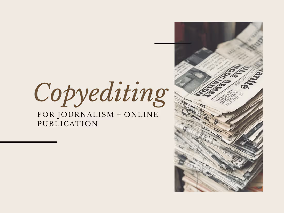 Cover image for Copyediting