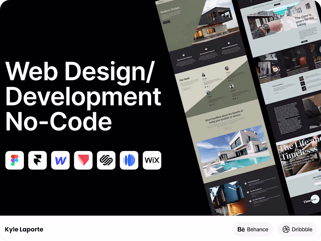 Cover image for Expert built Website using No-Code UX/UI Design and Development