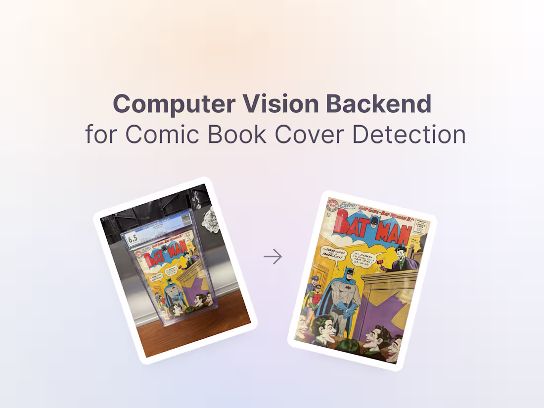 Cover image for Computer Vision Backend for Comic Book Cover Detection