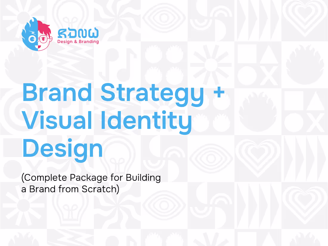 Cover image for Brand Strategy + Visual Identity Design (Complete Package)
