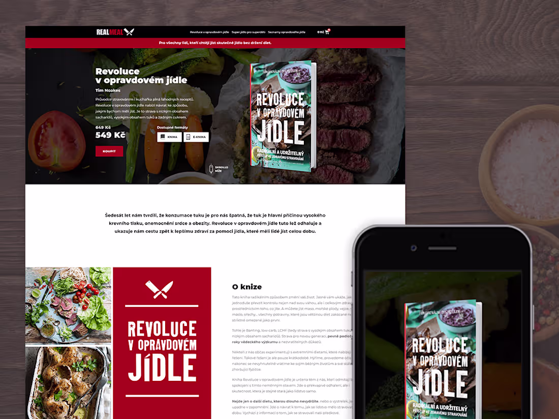 Cover image for Real Meal Revolution Book Website Design