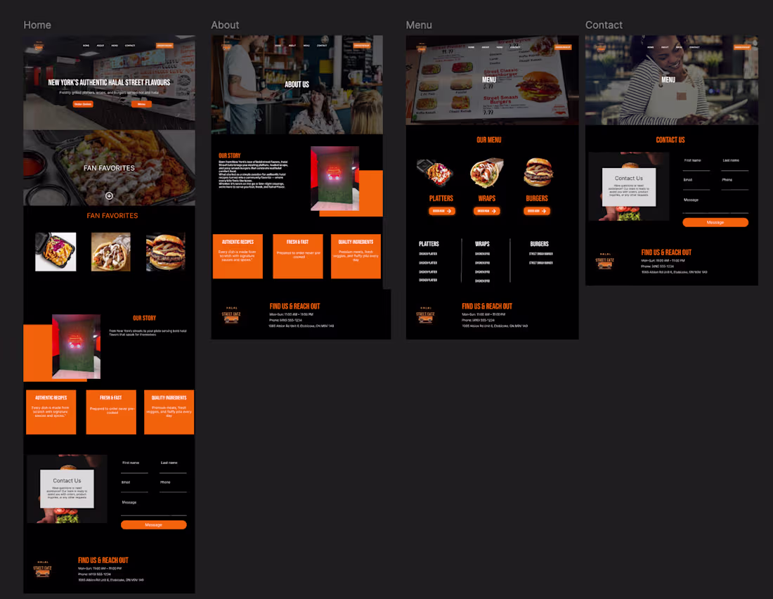 Cover image for Bringing flavor to the web! 🍗🔥 Here’s the full Figma mocku...