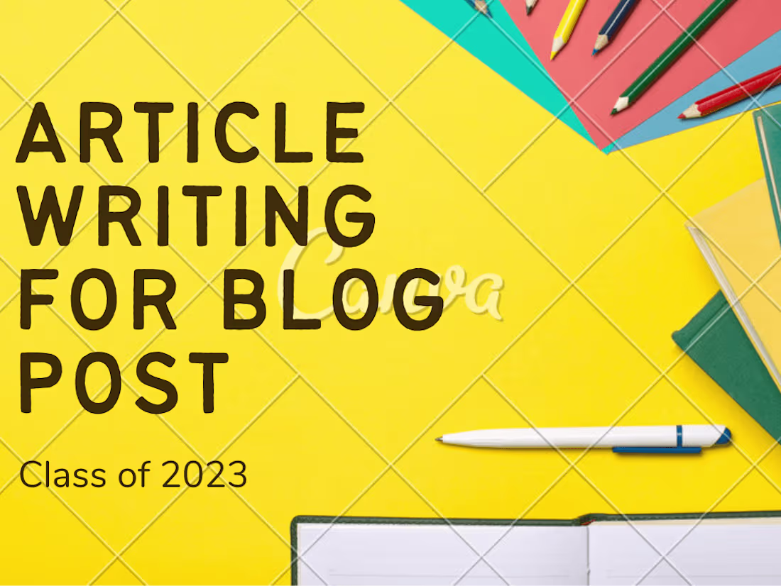 Cover image for Article Writer